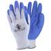 Latex Coated Crinkle Grip Knit Gloves, Large, Blue/Gray, 12 Pairs per Bag, 6 Dozen per Case