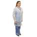 PolyLite® Labcoat with Snap Front, No Pockets, Long Sleeve, and Elastic Wrists, White, Size Medium, 30 per Case