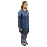 PolyLite® Labcoat, Snap Front, No Pockets, Long Sleeve, Elastic Wrists, Navy Blue, Size 2X-Large, 30 per Case redirect to product page
