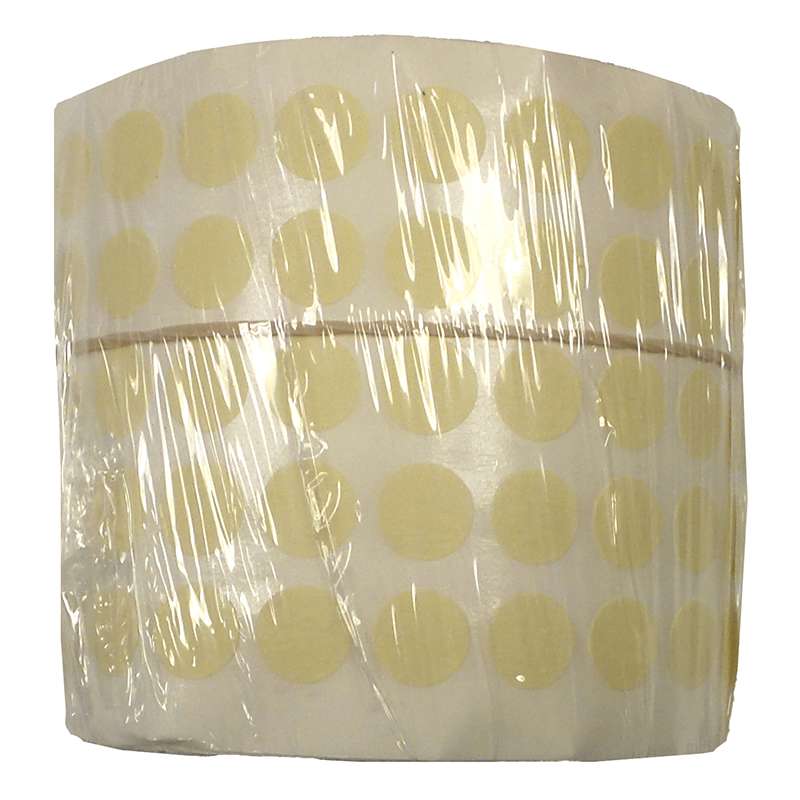 High Temp Masking Disc Tape, 300 deg, 13/32", 3" Core, 7.5 mil, Tan, 1000/Roll