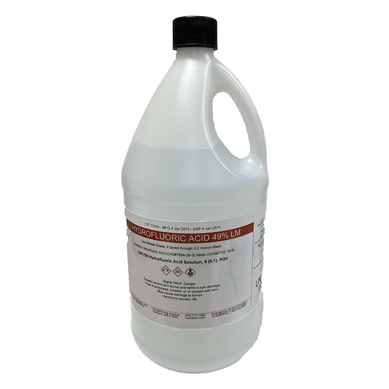 Hydrofluoric Acid  49% LM, 1 Gallon Bottle