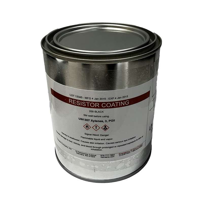 Resistor Coating 200, High Temperature Conformal Coating, Black, 1 Quart/Can