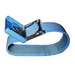 Elastic Adjustable Blue Wrist Strap with 4mm Snap and 6' Coil Cord