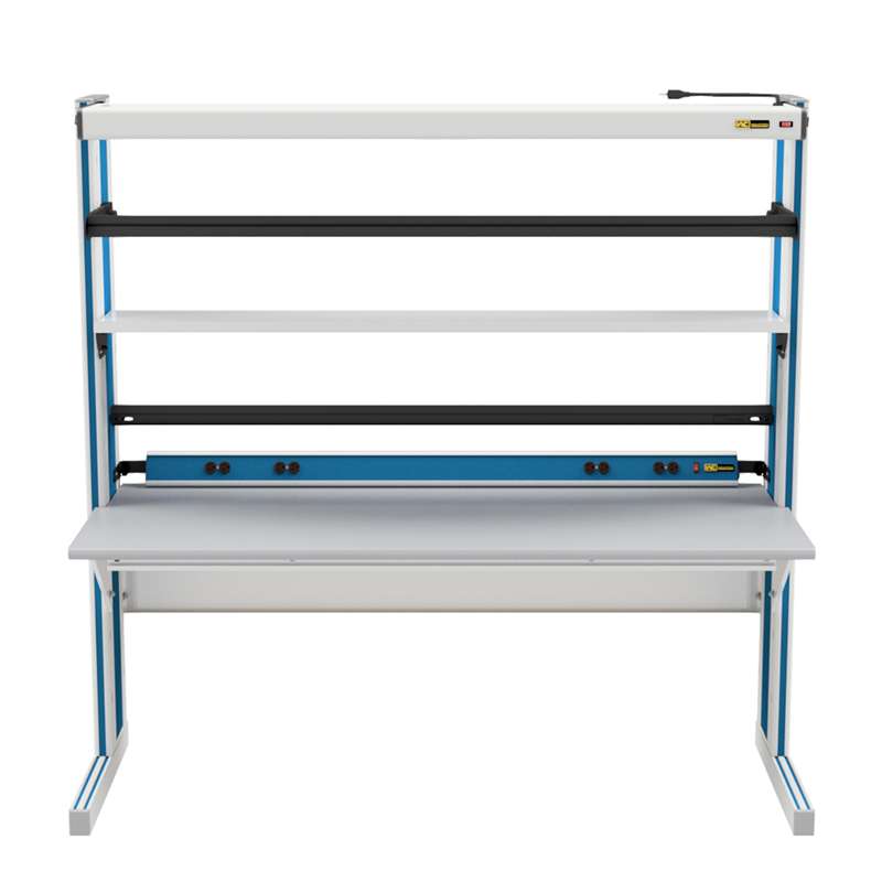 Dimension 4 Modular Industrial Workstation with Accessories, 30" x 60"