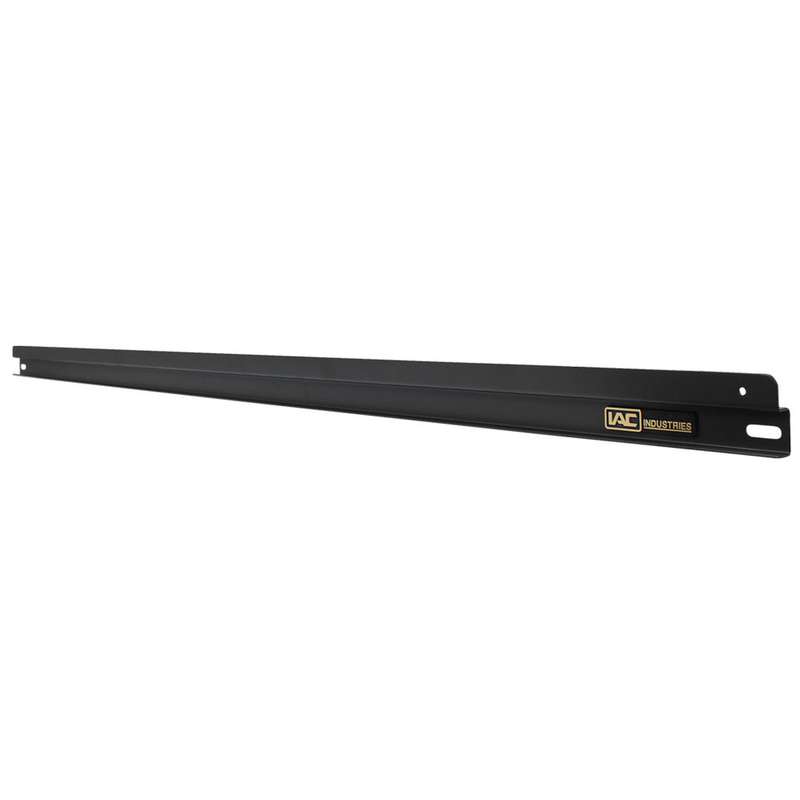 Parts Cup Rail, EPS, 60"x1"x2", ESD Black, Dimension 4 Series