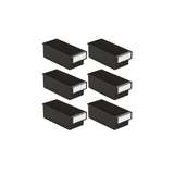 SET OF 6 ESD STACKING BLACK 11.81"X5.20"X3.94" redirect to product page