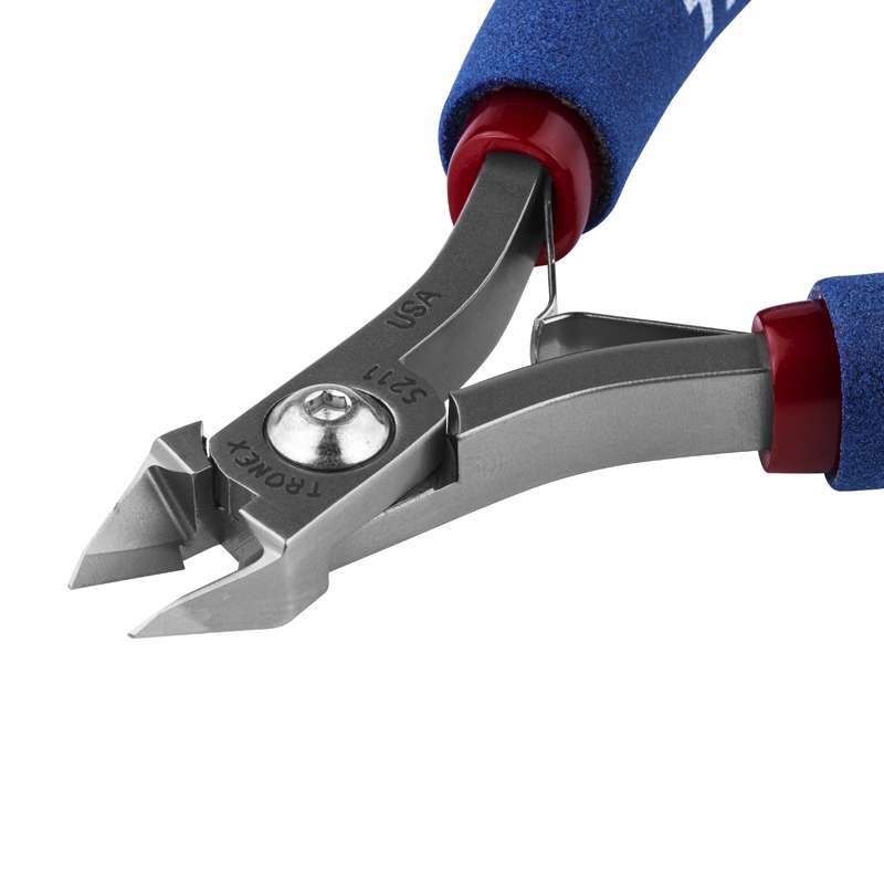 Tronex® 5211 Tapered Head Semi Flush Wire Cutter, 0.008 - 0.049 in
