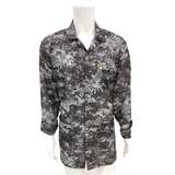 ESD Jacket, 3/4th Length, Lapel Collar, Snap Cuff, Large, Gray Camo redirect to product page