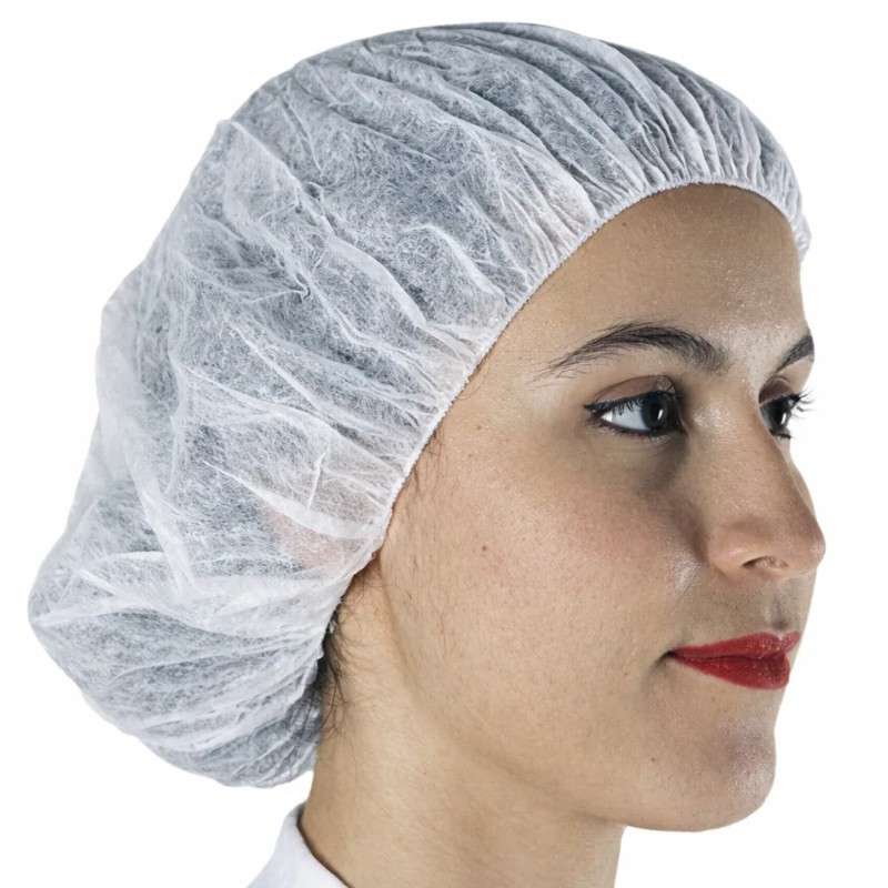 UltraGuard Cleanroom Bouffant Caps, 24in, Blue, 1,000 Bags/Case