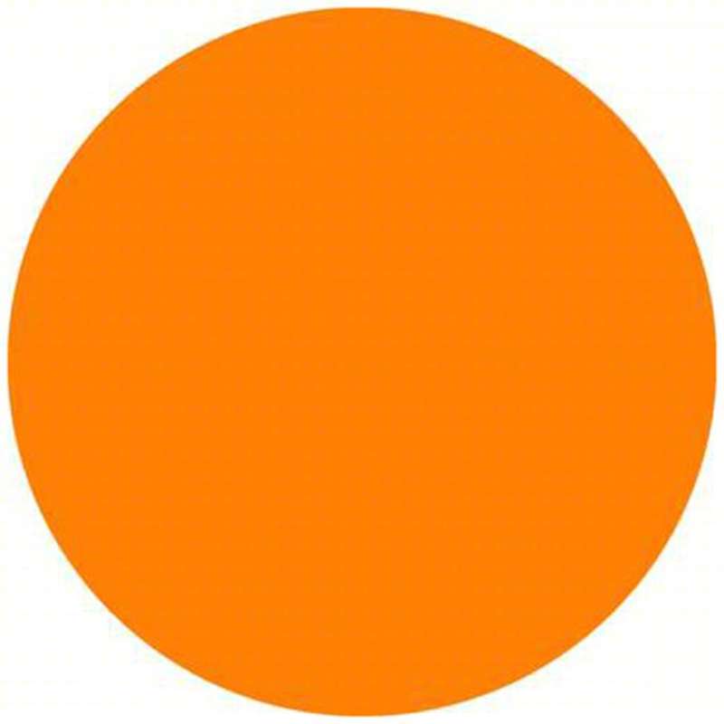Marking Dots, 1/4", 3" Core, 6.3 mil, Orange, Rubber, 1000/Roll