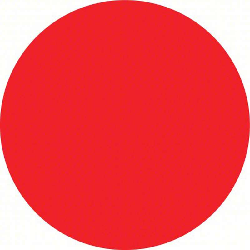 Marking Dots, 1/4", 3" Core, 6.3 mil, Red, Rubber, 1000/Roll