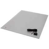 Rubber Table Mat, 30in x 72in x 0.080in, Gray, ESD-Safe redirect to product page