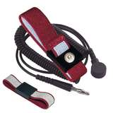 Anti-Allergy Wrist Strap, with 4mm Snap, Alligator Clip, 12 ft Grounding Cord redirect to product page