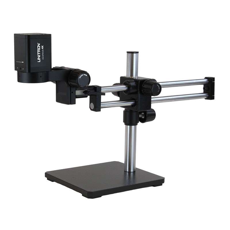 4K Autofocus Digital Camera On Ball Bearing Boom Stand With Base, 1- 18X Zoom, Integrated Led Ring Light, Software For Video & Image Capture, Measurement & Annotation To USB 2.0, SD Card, Or Via LAN Ethernet Port