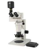 S-Z Series Trinocular Ergo Microscope, 24mm, Plain Stand, Dimmable LED-HIGH Output Ring Light, HD Camera, and Video Adapter redirect to product page