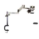 S-Z Series Binocular Ergo Microscope, 24mm, Articulating Arm with Vertical Extension, Dimmable LED-High Output Ring Light redirect to product page