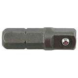 Square Driver Adapter Head, 1/4" Male Hex Drive to 1/4" Male Square Drive redirect to product page