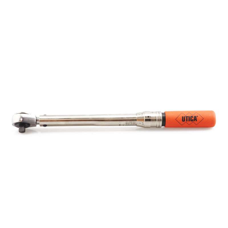 Ratchet Head Torque Wrench, Adjustable 15-75 ft/lb, 3/8" Drive