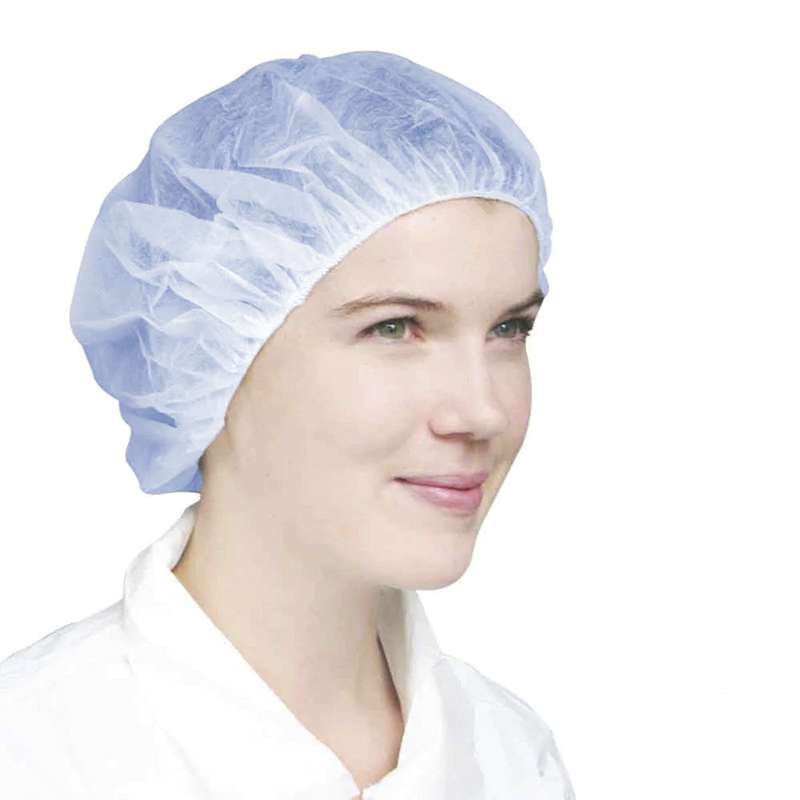 Valutek® VTBFCBL-24 Polypropylene Bouffant Cap, 24 in, Blue