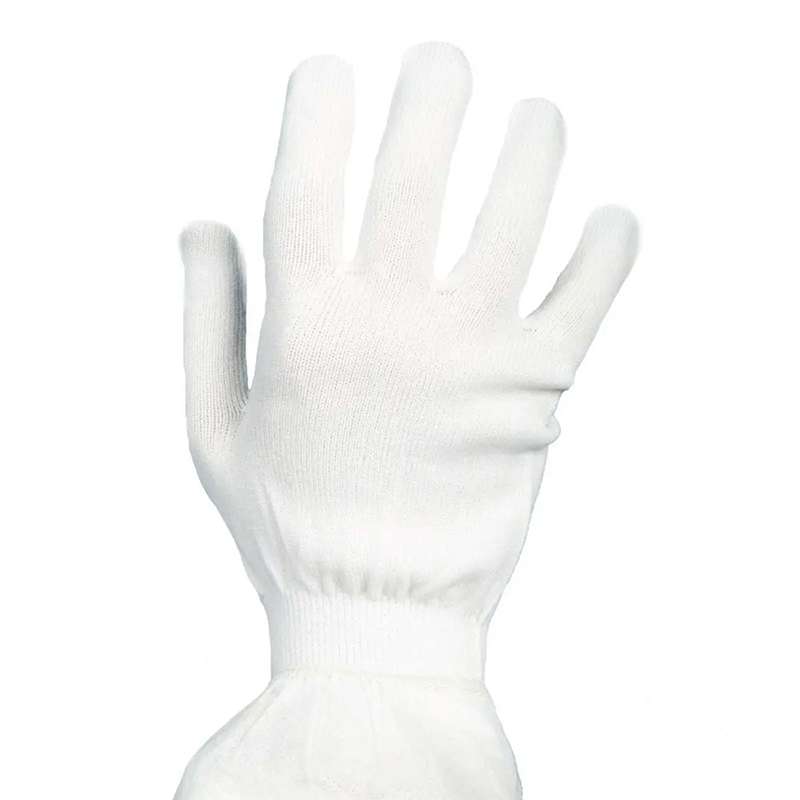 Micro Tek® Cleanroom Re-usable Nylon Universal Glove Liner, White, 12 Pair/Bag, and 20 Bags/Case