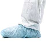 Macro Tek® Cleanroom Disposable Polypropylene 18" Shoe Cover, Blue, X-Large, 300 per Case redirect to product page