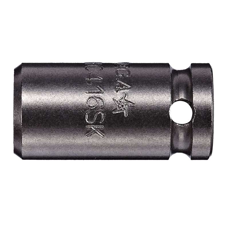 1/4 X 1/4 Square Drive Bit Holder W/ C-Ring X 1"