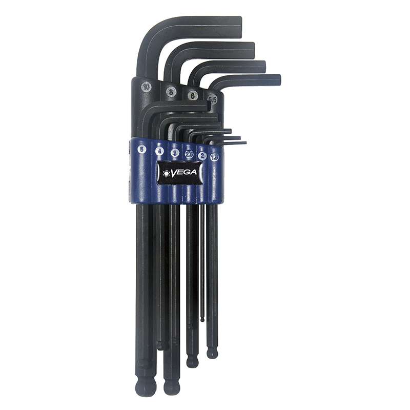 Ball-End Hex L-Key Set - Metric (Long) - 10Pc