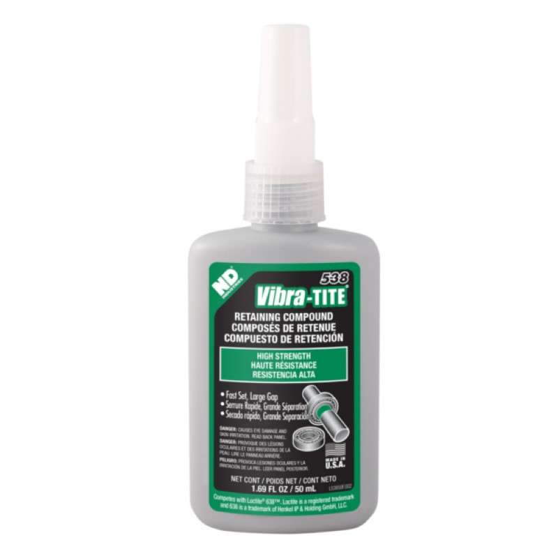 Vibra-Tite™, Retaining Compounds, High Strength, Green, 50ml/Bottle