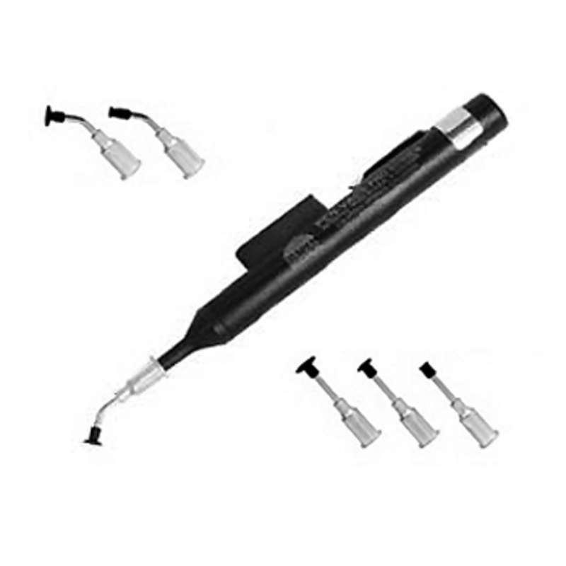 ESD-Safe PEN-VAC® Black Pro-Series Vacuum Pen Kit with 6 Probes and Conductive Cups, 5" Long