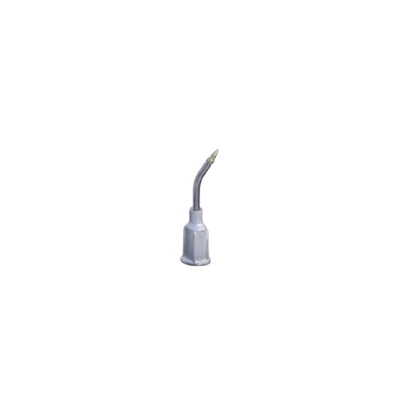 ESD-Safe Bent Metal Vacuum Probe, .025" OD x .015" ID, with Gold Plated Brass Small Part Tip