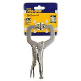 Locking C-Clamp with Swivel Pads 6" L redirect to product page