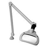 Bench Magnifier, 3.5 Diopter, ESD, Wave LED White/UV Combo, w/Edge Clamp, Light Grey redirect to product page