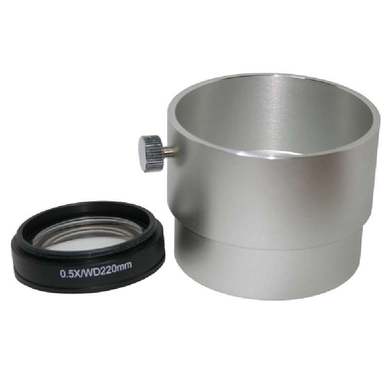 SX45 Series Auxiliary Objective Lens with 220.6mm Working Distance, .5X Magnification