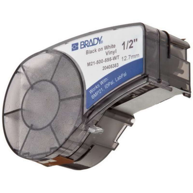 Brady 142807 - Label Cartridge, Black on White