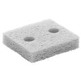 Solder Tip Cleaning Sponge with Two Holes, 4-1/2" x 3" x 5/8" redirect to product page