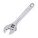 Adjustable Wrench with Cushion Grip, 8in Over-All-Length, 1-1/8in Jaw, Chrome Finish