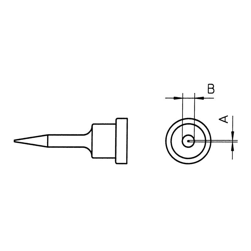 LT Series Conical Solder Tip for WSP80 Iron, .53" x .008"