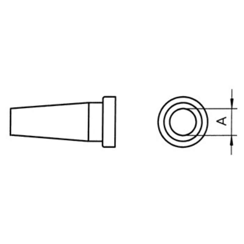 LT Series Conical Solder Tip for WSP80 Iron, .430" x .126"