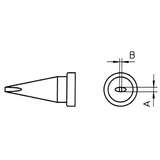 LT Series Chisel Solder Tip for WSP80 Iron, .031" x .016" redirect to product page