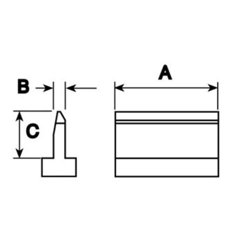 LT Series SMT Blade Solder Tip for WSP80 Iron, .661" x .028"