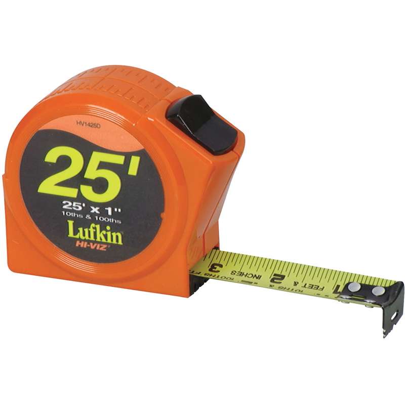 Power Return Engineer's Tape Measure, 1" x 25'