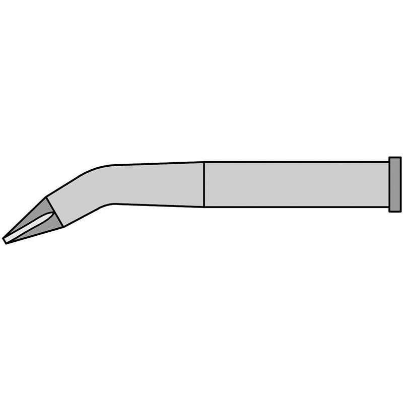XT Series Bent Chisel Tip for WP120 Iron, 0.8mm x 0.4mm