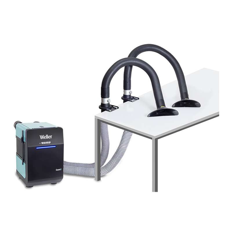 ZeroSmog Guard 2 Kit 2 - Dual User Filtration Unit with Hoses, Desk Mount shutoff valve and ALFA Nozzles