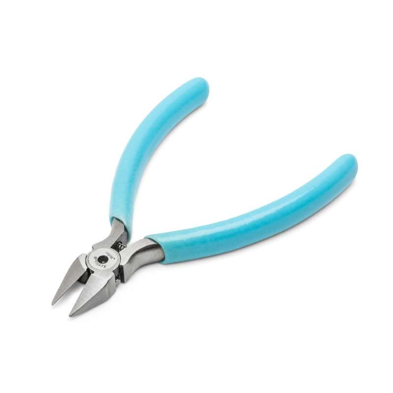 ESD-Safe Cutters with Tapered Head Diagonal Flush and Cushion Grip Handles, 4"