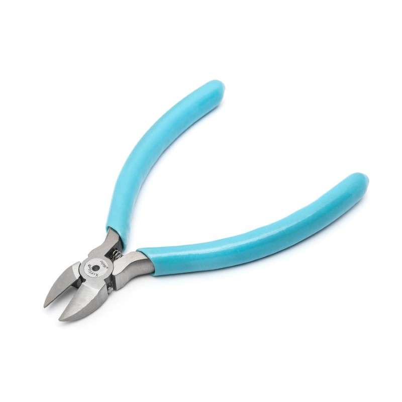 ESD-Safe Oval Head Semi-Flush Cutters with Cushion Grip Handles, 4" Long