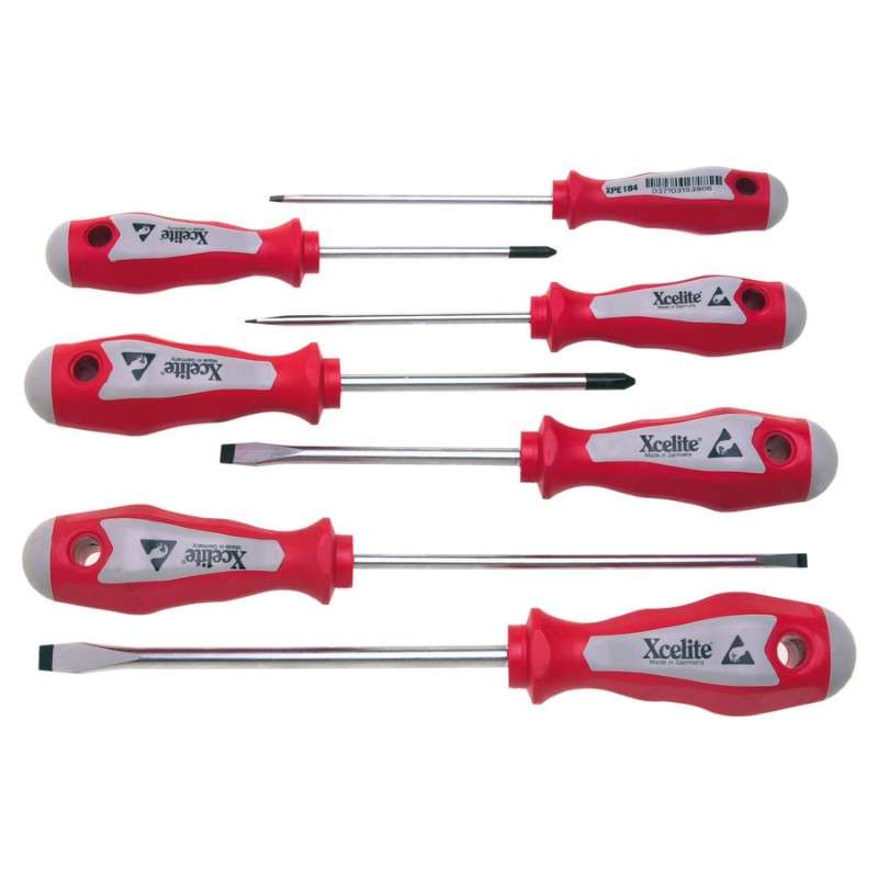 Pro-Series ESD Screwdriver Set 7 Piece, 2 Phillips, 5 Slotted in Display Box