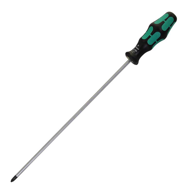 Kraftform® Plus Series 300 Phillips Screwdriver with Chrome Plated tip, #2 x 16" Long