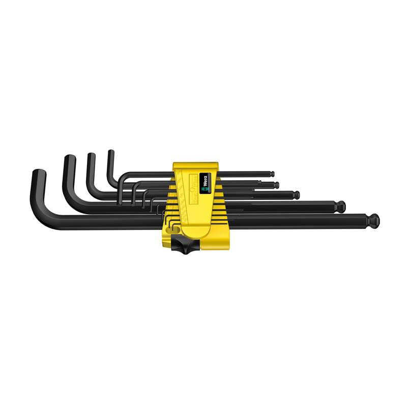 Hex-Plus SAE Ball End L-Key Set with BlackLaser® Surface in Clip, 13 Pieces