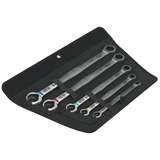 Ring Ratchet Spanner Set, Joker, 420x80x60 mm, Folding Pouch, 5 pcs. redirect to product page