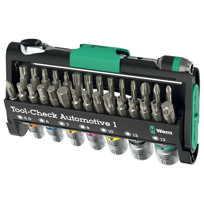 Tool-Check PLUS, Imperial, BiTorsion Bits, 190x100x35 mm, 39 pcs.